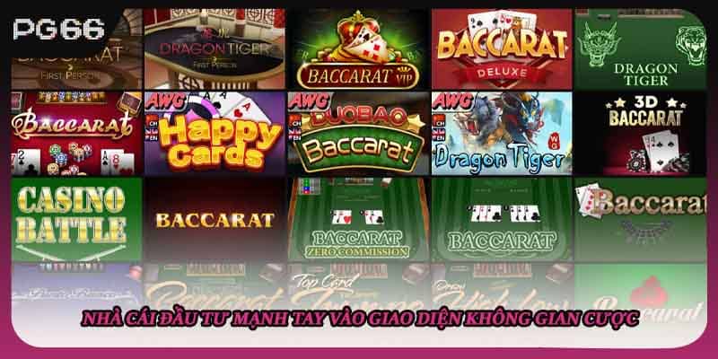 Nhà cái đầu tư mạnh tay vào giao diện không gian cược